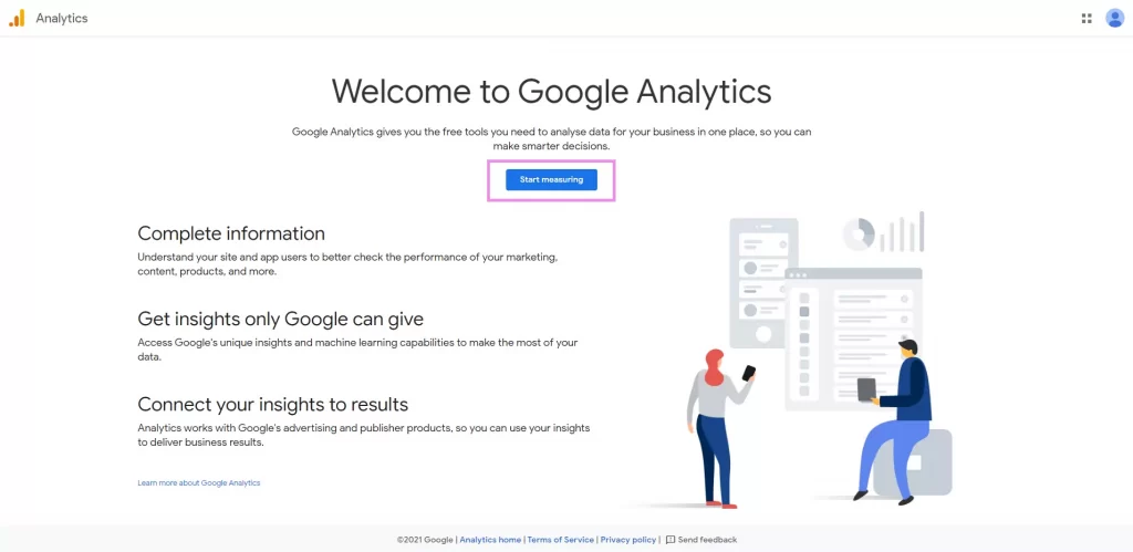 Get start with Google Analytics