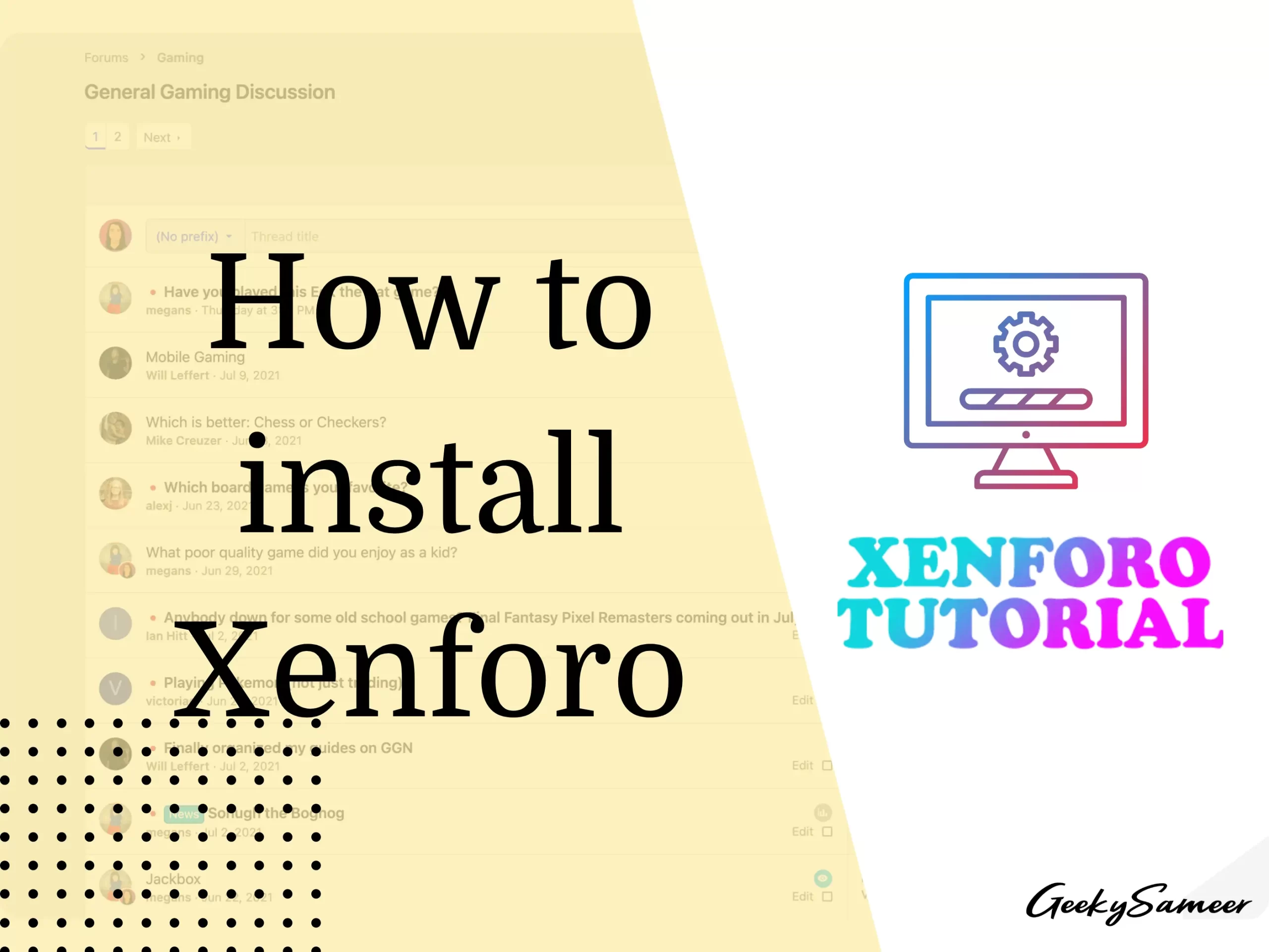 how to install xenforo