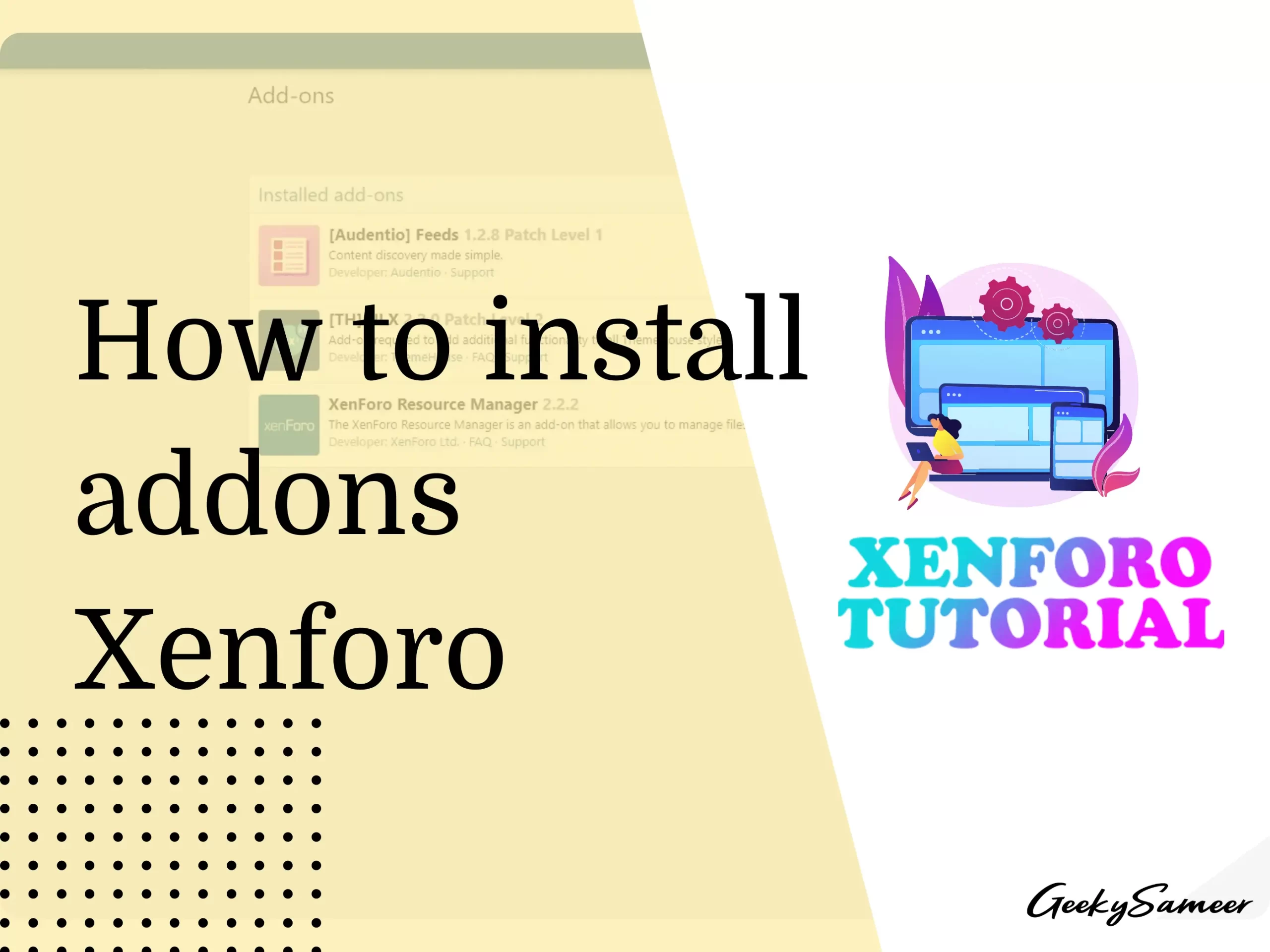 how to install addons in xenforo