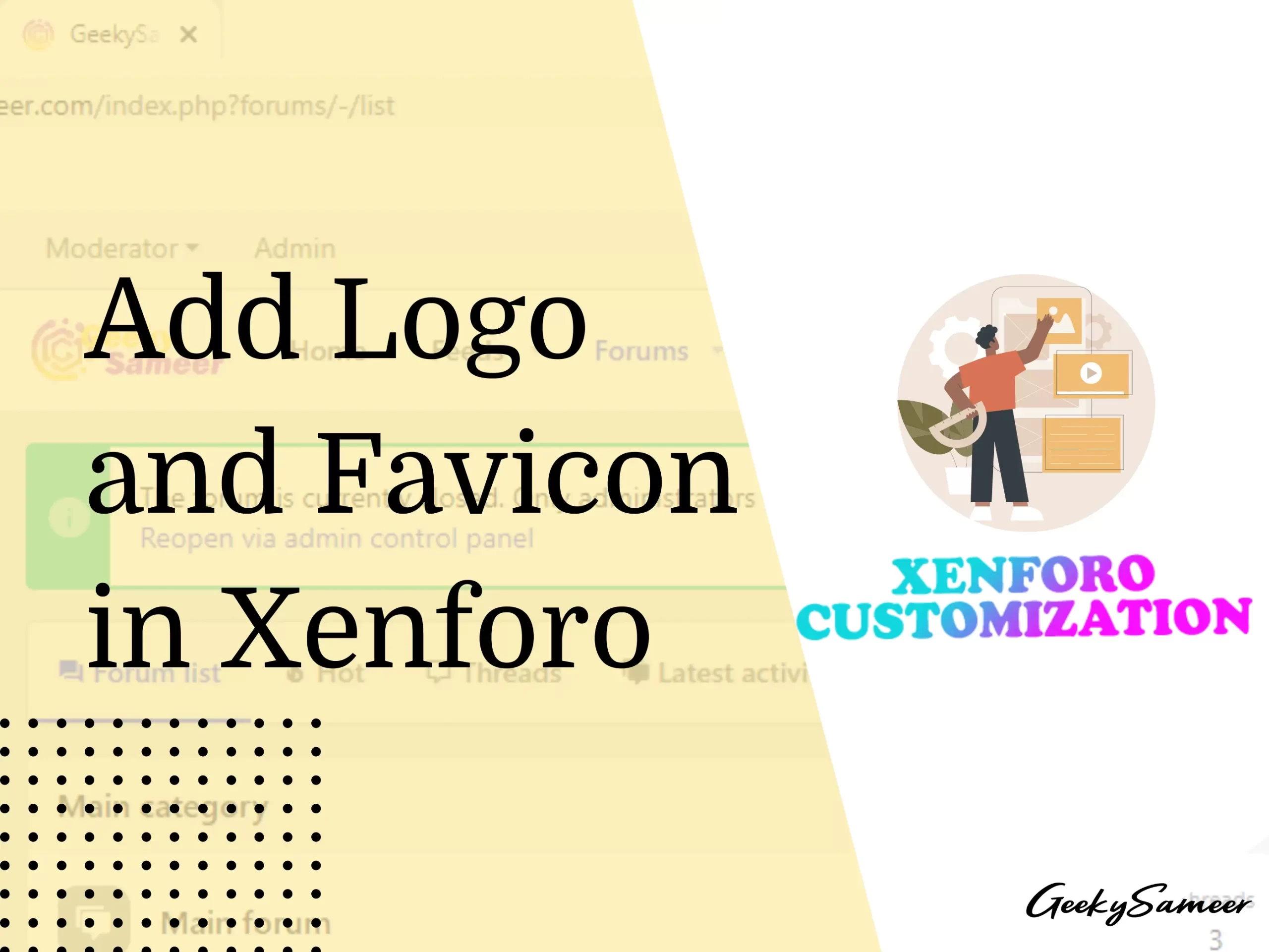 add logo and favicon in xenforo forum