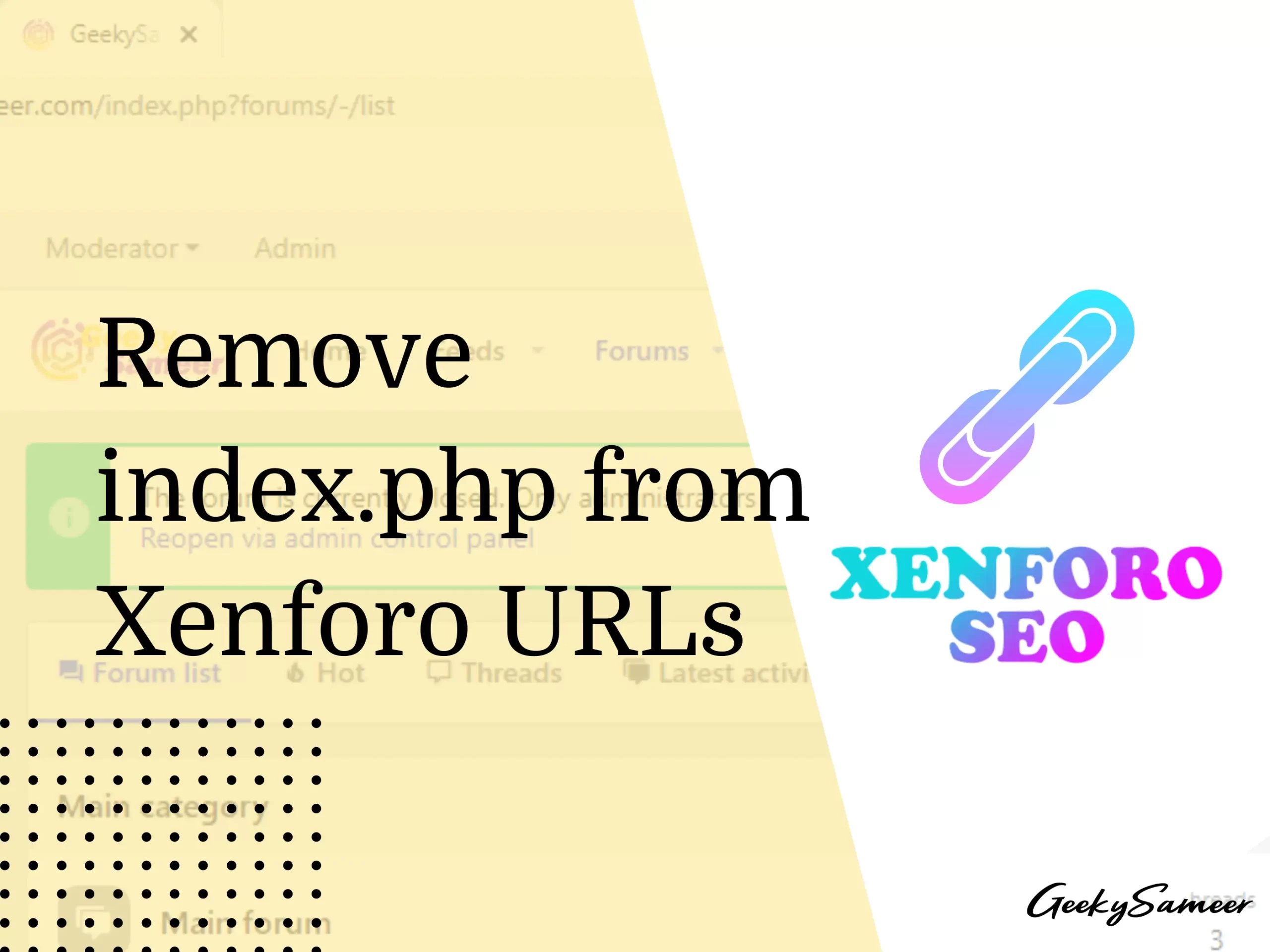 remove index php from xenforo urls