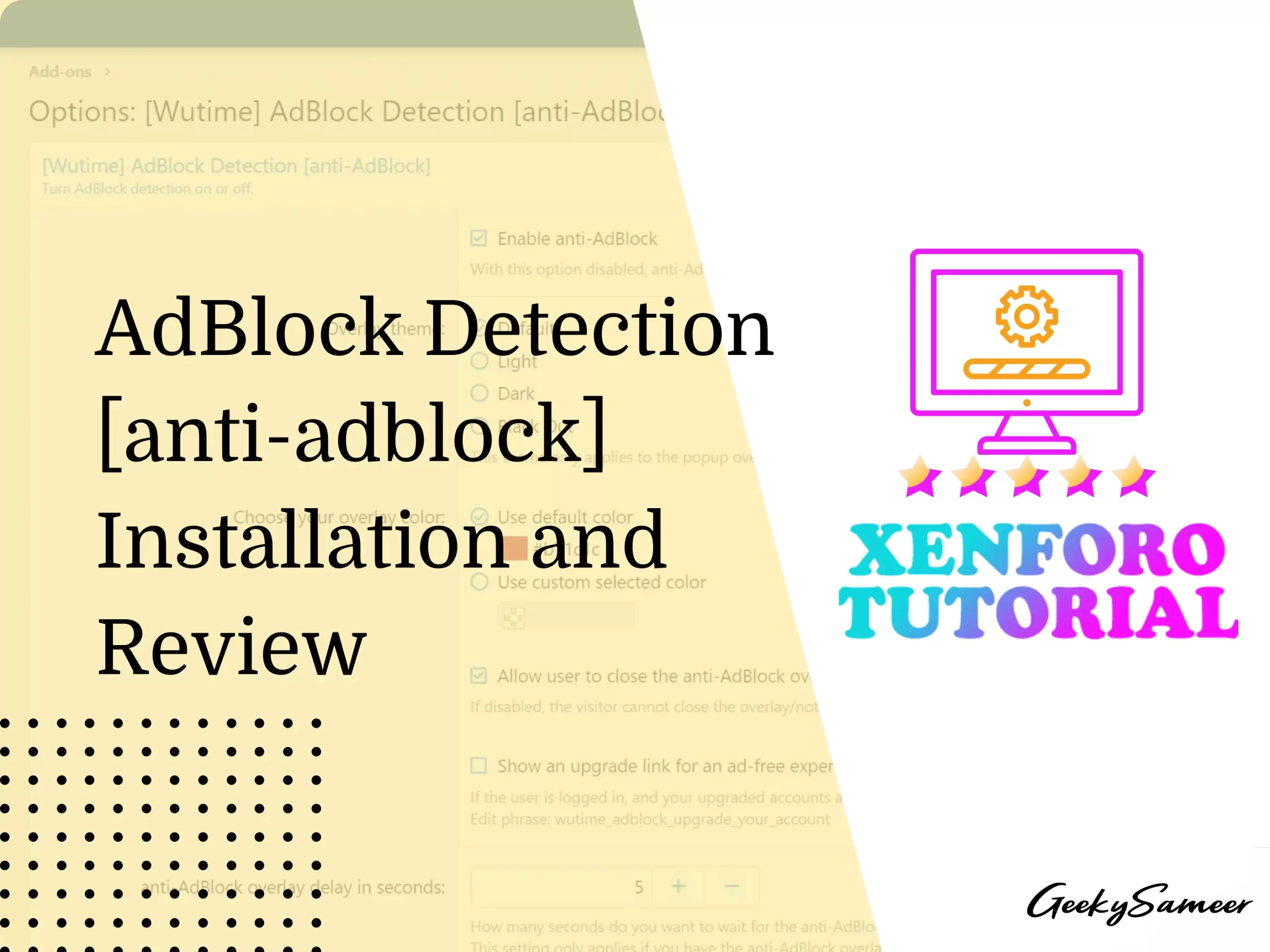 adblock detection installation and review