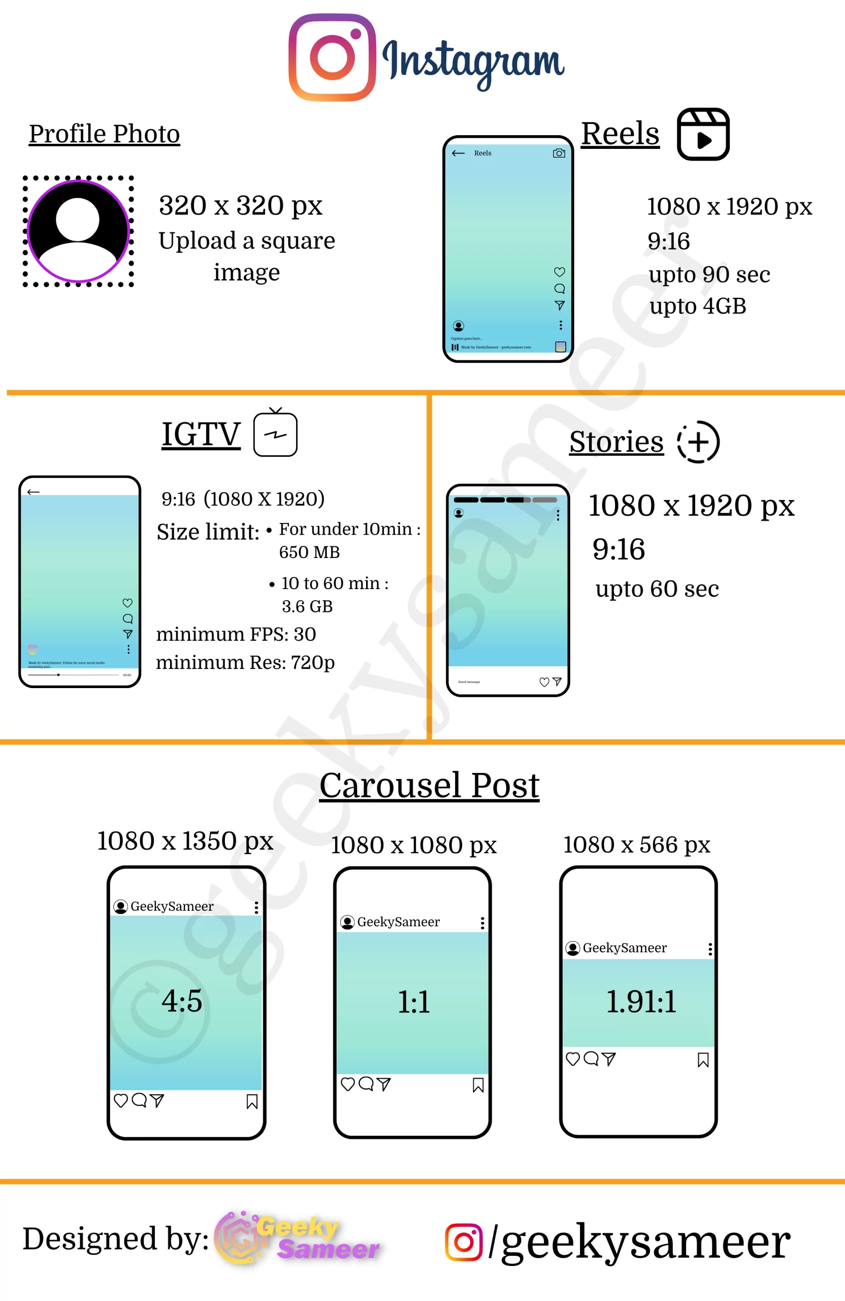 Instagram image sizes