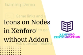 how to add icons on nodes in xenforo without addon