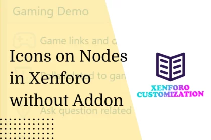 how to add icons on nodes in xenforo without addon