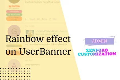 rainbow animation effect on userbanner in xenforo