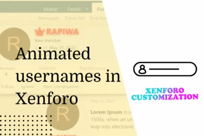 animated username in xenforo