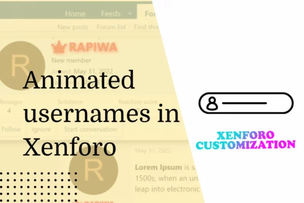 animated username in xenforo