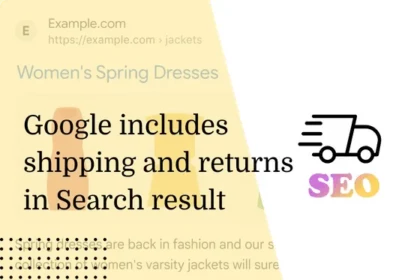 Google Shipping & Return Info In Search Results