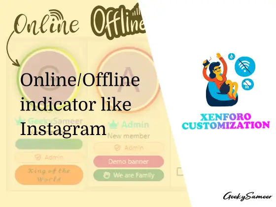 online offline indicator in xenforo