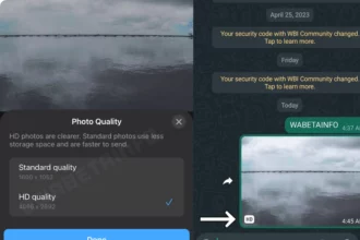 WhatsApp HD photos on iOS and Android beta