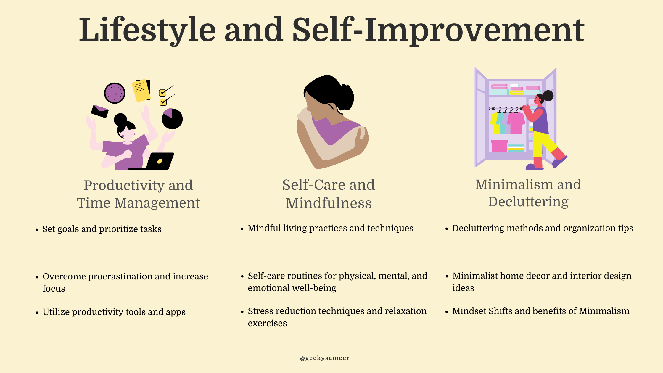 blogging niches for Lifestyle and Self-Improvement
