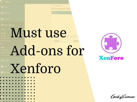 must have addons for xenforo
