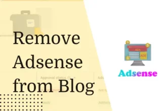remove AdSense from a blog
