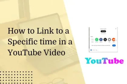 How to Link to a Specific time in a YouTube Video